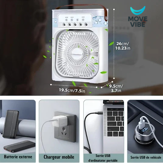 Ventilateur Portable            3 En 1